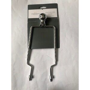 Threshold Metal Adjustable Lamp Harp Chrome Finish 8"-12" Tall Silver